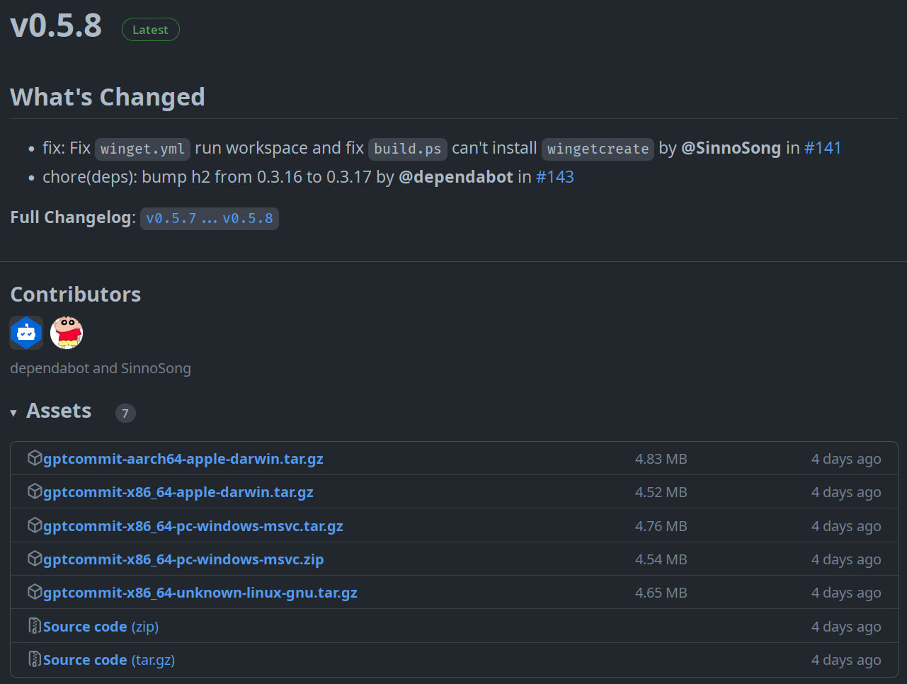 gptcommit - Release